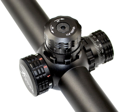 Kexuan 6-24X50 Magnification Hunting Rifle Scope with R/G/B/ Illuminated Mil Dot Reticle