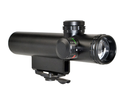 4X20MM Compact Rifle Scope with Illuminated Red/Green Duplex Reticle with Carry Handle Mount
