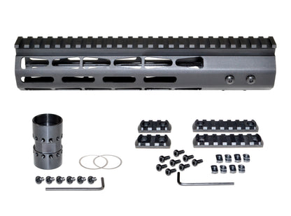 New! Presma Super Light Weight 10" Free Float M-LOK Handguard with Full Top Rail, Fits DPMS LR .308 Low Profile