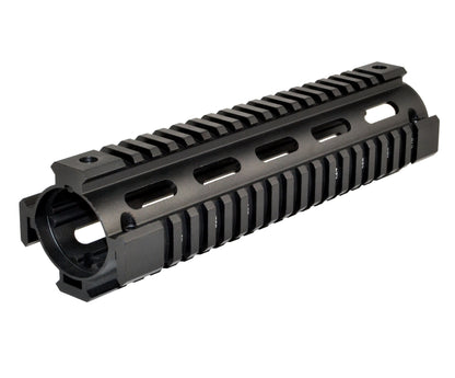 2 Piece Drop In Quad Rail Handguard. Fits LR .308 Low Profile, 8.75" Mid Length