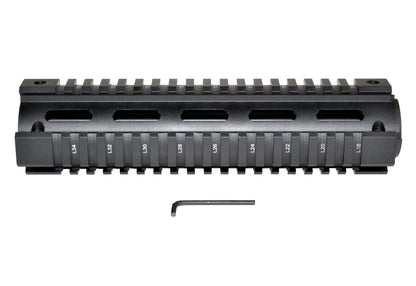 2 Piece Drop In Quad Rail Handguard. Fits LR .308 Low Profile, 8.75" Mid Length