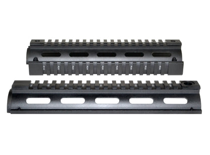 2 Piece Drop In Quad Rail Handguard. Fits LR .308 Low Profile, 8.75" Mid Length
