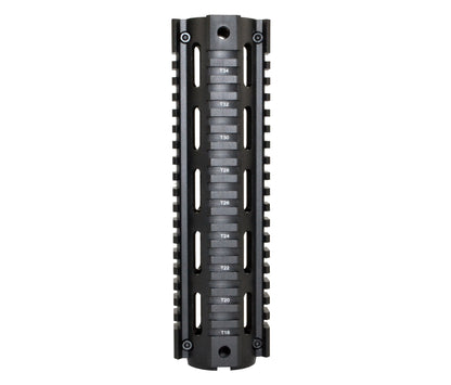 2 Piece Drop In Quad Rail Handguard. Fits LR .308 Low Profile, 8.75" Mid Length