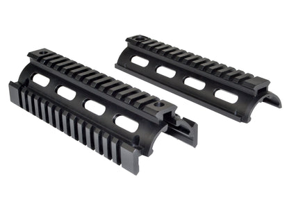 2 Piece Drop In Quad Rail Handguard. Fits LR .308 Low Profile, 6.75" Carbine Length