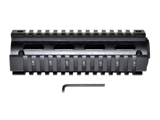 2 Piece Drop In Quad Rail Handguard. Fits LR .308 Low Profile, 6.75" Carbine Length