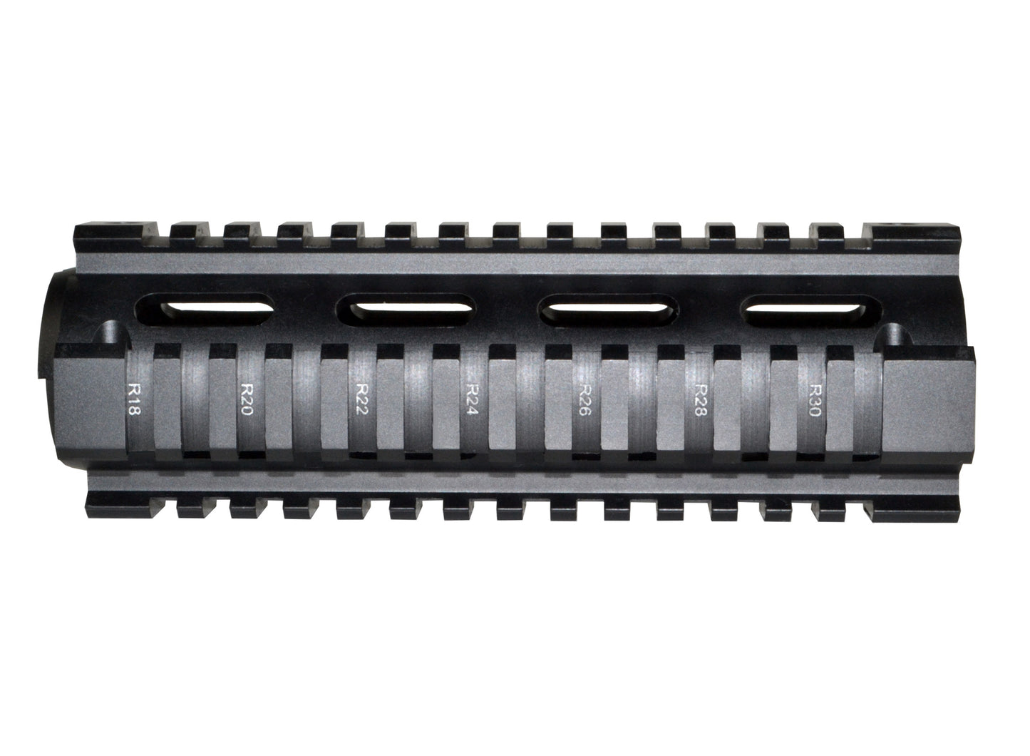 2 Piece Drop In Quad Rail Handguard. Fits LR .308 Low Profile, 6.75" Carbine Length
