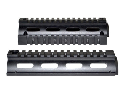 2 Piece Drop In Quad Rail Handguard. Fits LR .308 Low Profile, 6.75" Carbine Length