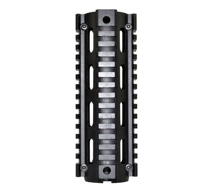 2 Piece Drop In Quad Rail Handguard. Fits LR .308 Low Profile, 6.75" Carbine Length