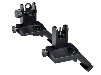 Presma Front & Rear 45 Degree Offset Flip Up Sight Combo Set - Aluminum