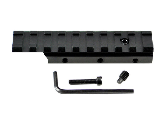 Dovetail .22 to Picatinny RaiL Scope Mount Adaptor - 9 Slots