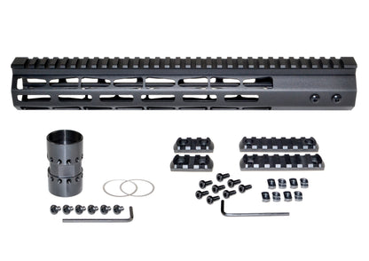 Presma Super Light Weight 13" Free Float M-LOK Handguard with Full Top Rail, AR-15 .223/5.56