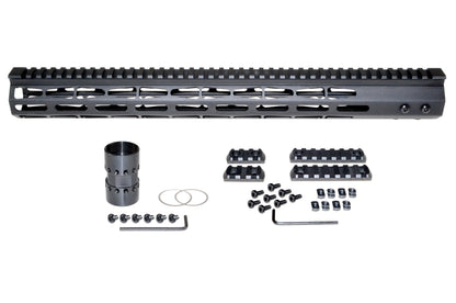 New! Presma Super Light Weight 17" Free Float M-LOK Handguard with Full Top Rail, AR-15 .223/5.56