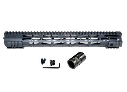 Presma® AR-15 M-LOK Series Slim Free Float Handguards, 15"
