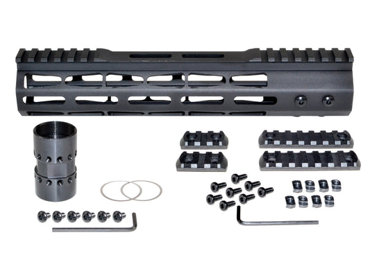 New! Presma Super Light Weight 10" Free Float M-LOK Handguard with Partial Top Rail, Fits DPMS LR .308 Low Profile