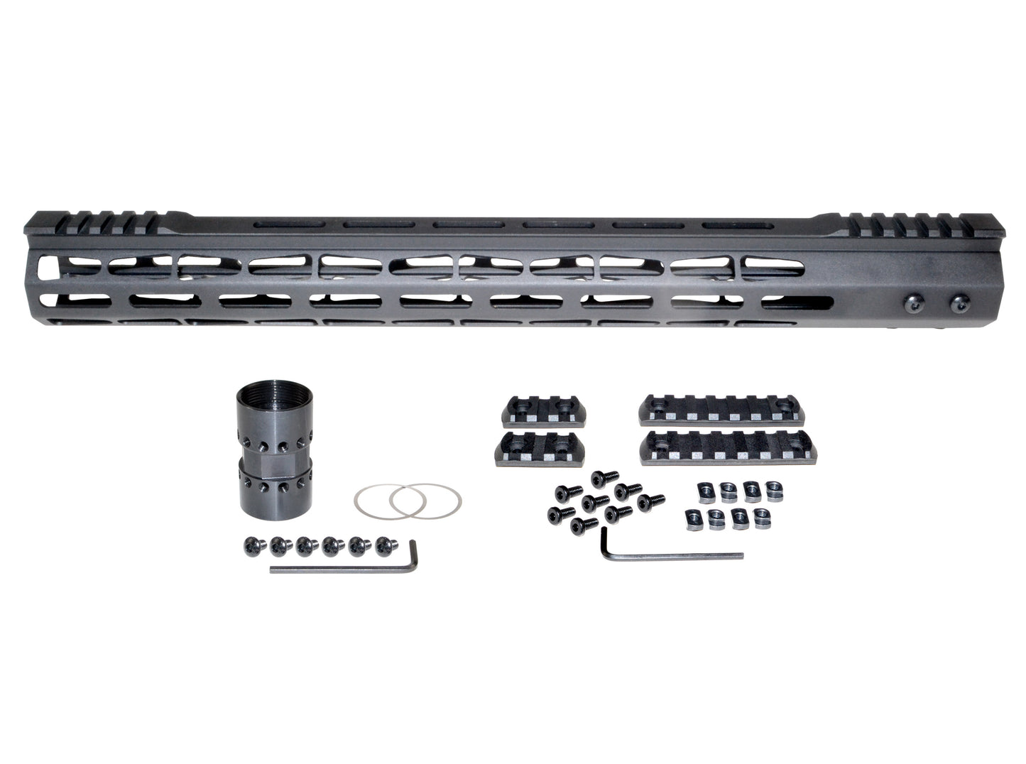 New! Presma Super Light Weight 17" Free Float M-LOK Handguard with Partial Top Rail, AR-15 .223/5.56