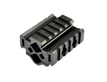 5 Slot Barrel Mount with Laser or Flashlight Mount