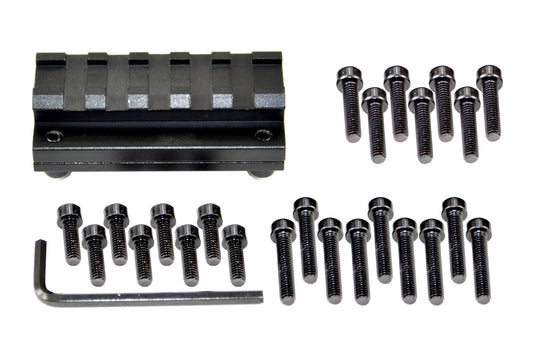 5 Slot Barrel Rail Mount - fits diameter 0.51”-0.78”