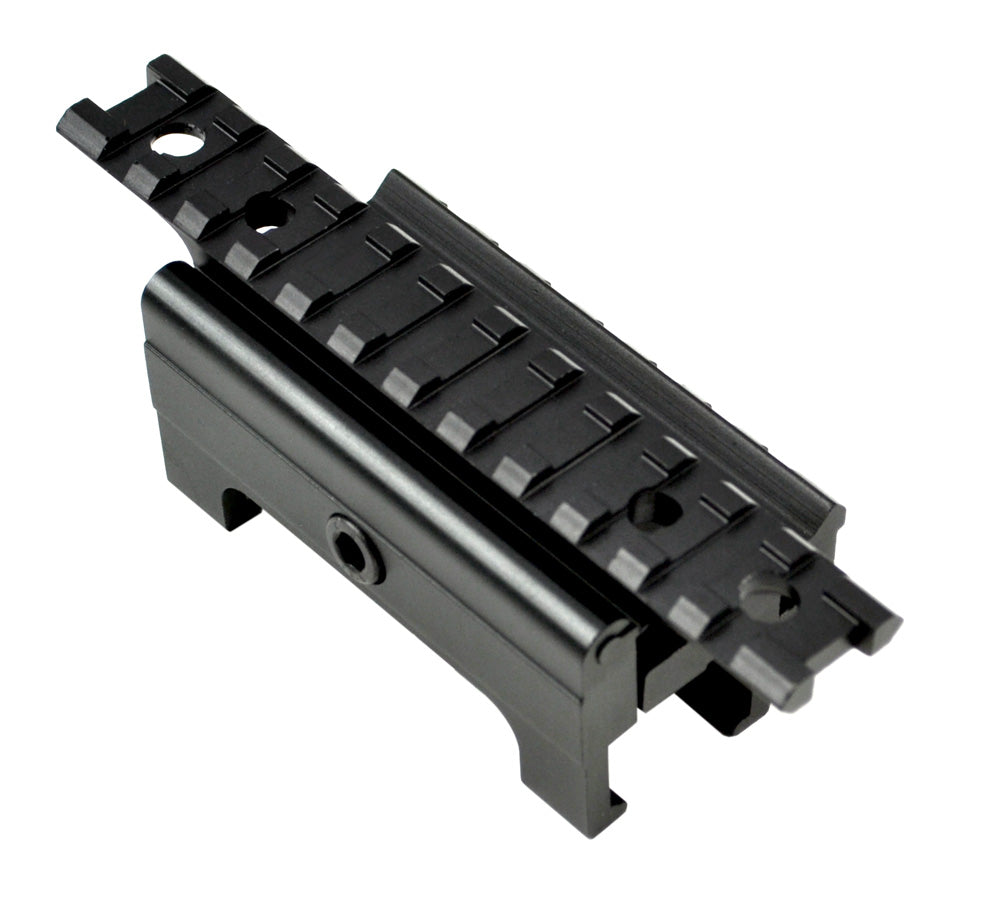 MP5 Top Extended Riser Rail Mount With Side Rail for Flashlight or Las ...