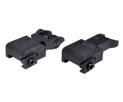 Trinity Force Iron Flip Up Front and Rear Sight Set, Aluminum