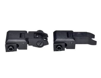 Trinity Force Iron Flip Up Front and Rear Sight Set, Aluminum