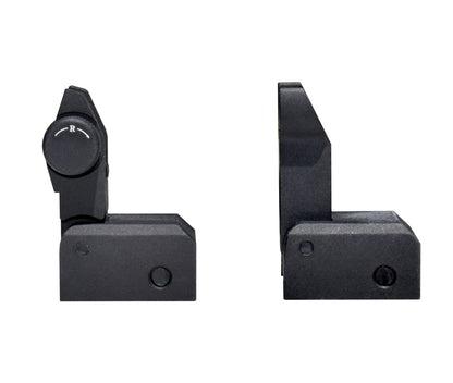 Trinity Force Iron Flip Up Front and Rear Sight Set, Aluminum