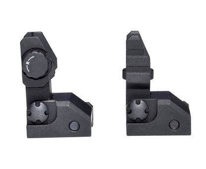 Trinity Force Deluxe Flip Up Front and Rear Iron Sight Set, Aluminum