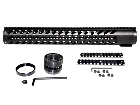 Kexuan 16.312" Free Float Keymod Handguard for AR-15 223/5.56, Large 1.75" ID