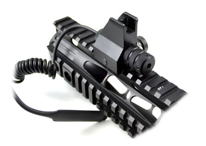 Low Profile Removable Front Sight and Red Laser Combo