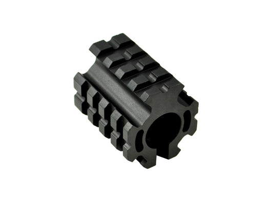 Low Profile 0.75" Dia Gas Block with Pin and Mini Quad Rail Accessory Mount