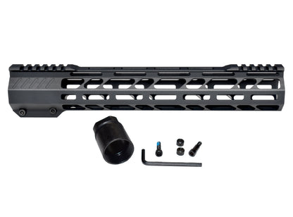 Lightweight 13" M-LOK Free Float Handguard for AR-10 DPMS 308 High Profile, Easy Mount Barrel Nut