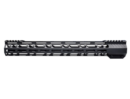 Lightweight 17" M-LOK Free Float Handguard for AR-10 DPMS 308 High Profile, Easy Mount Barrel Nut