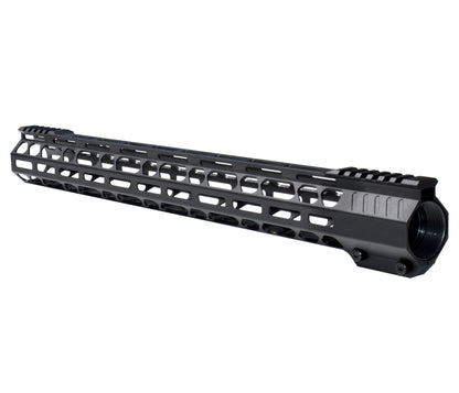Lightweight 19.5" M-LOK Free Float Handguard for AR-10 DPMS 308 High Profile, Easy Mount Barrel Nut