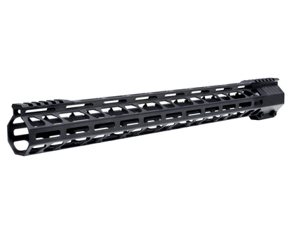 Lightweight 19.5" M-LOK Free Float Handguard for AR-10 DPMS 308 High Profile, Easy Mount Barrel Nut