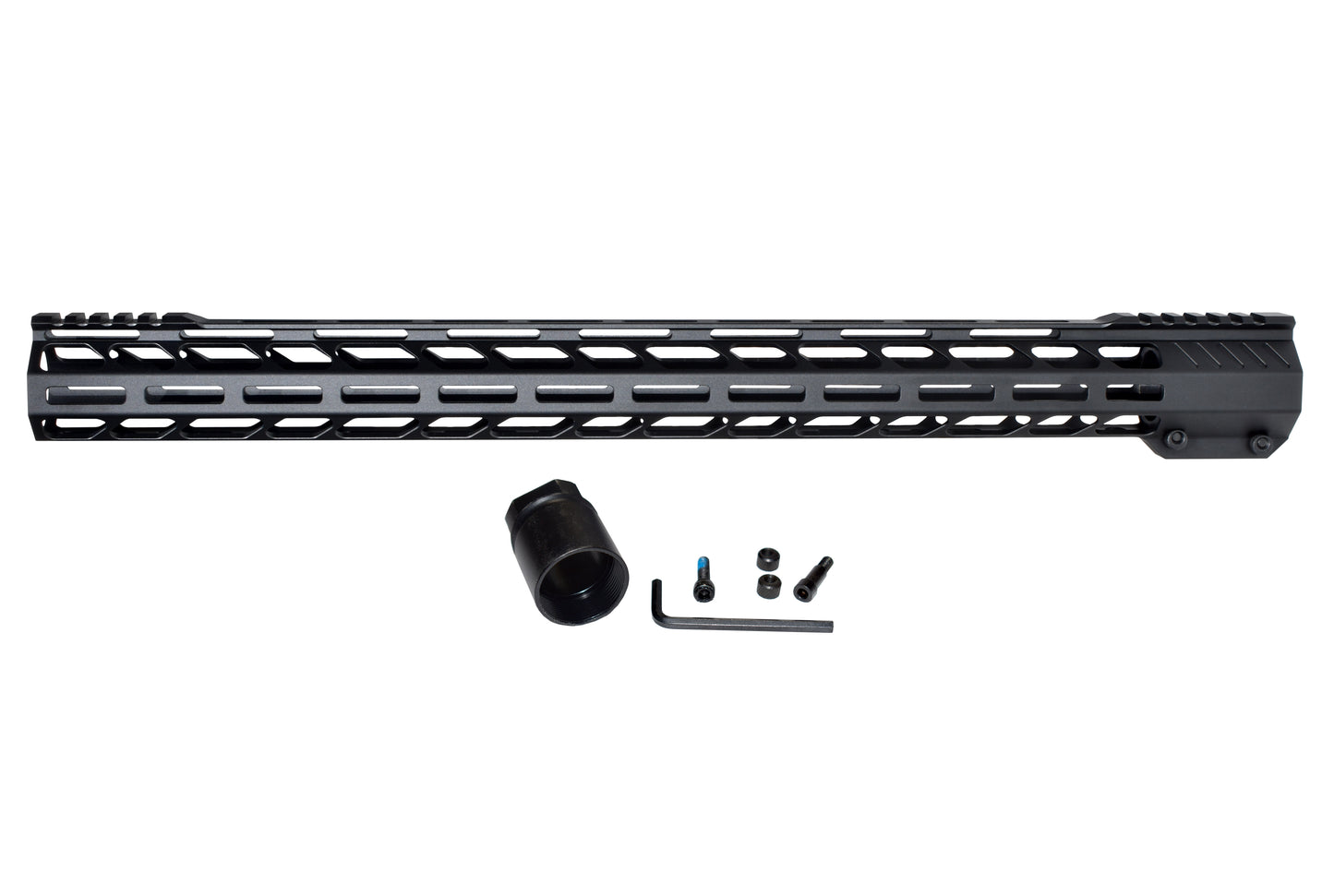 Lightweight 21" M-LOK Free Float Handguard for AR-10 DPMS 308 High Profile, Easy Mount Barrel Nut