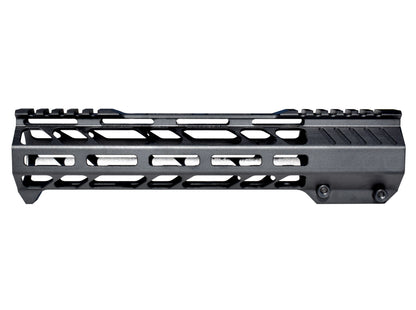 Lightweight 10" M-LOK Free Float Handguard for AR-10 DPMS 308 Low Profile, with easy mount barrel nut and integrated handstop
