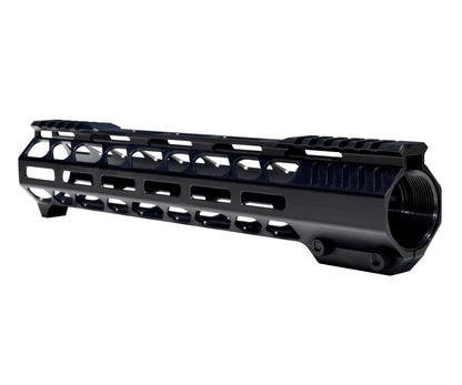 Lightweight 12" M-LOK Free Float Handguard for AR-10 DPMS 308 Low Profile, with easy mount barrel nut and integrated handstop