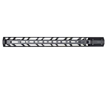 Lightweight 17" M-LOK Free Float Handguard for AR-10 DPMS 308 Low Profile, with easy mount barrel nut and integrated handstop