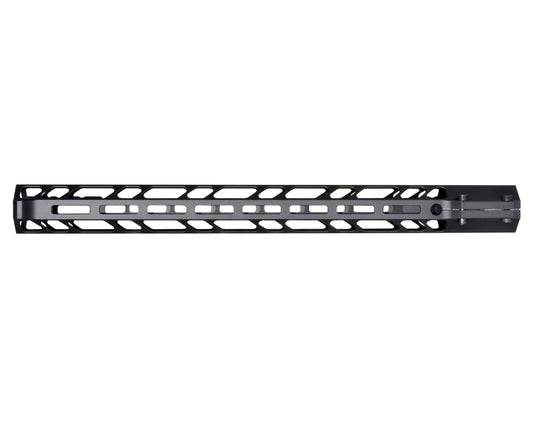 Lightweight 17" M-LOK Free Float Handguard for AR-10 DPMS 308 Low Profile, with easy mount barrel nut and integrated handstop