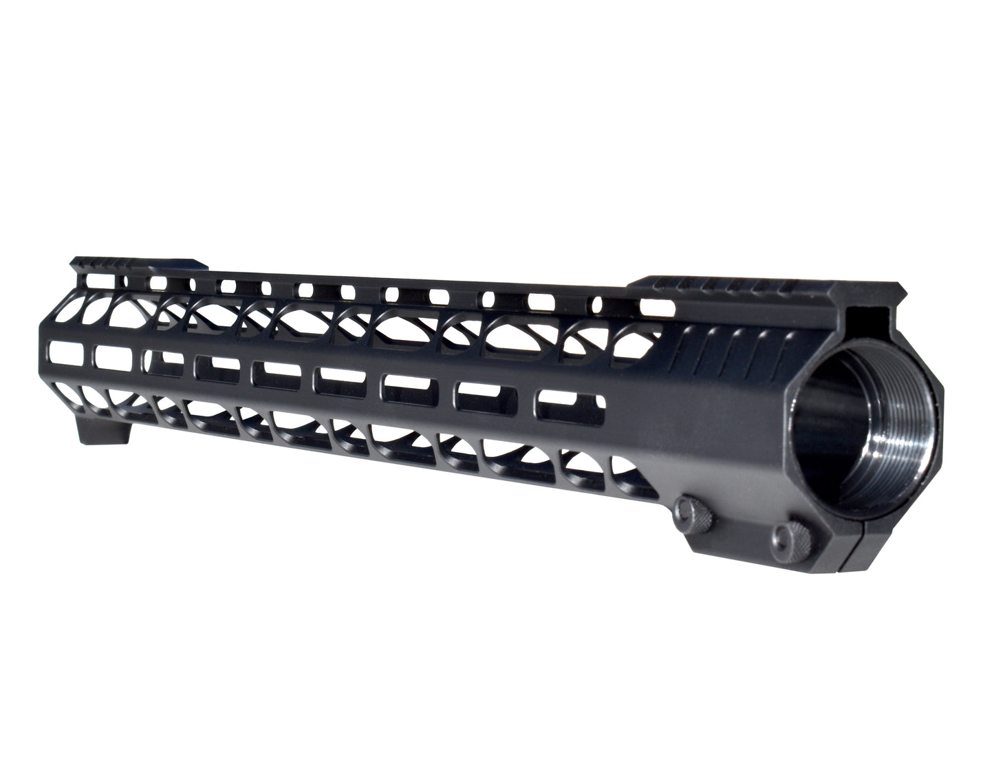 Lightweight 17" M-LOK Free Float Handguard for AR-10 DPMS 308 Low Profile, with easy mount barrel nut and integrated handstop