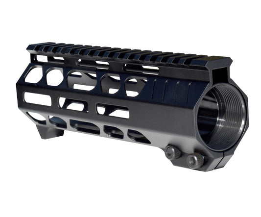 Lightweight 7" M-LOK Free Float Handguard for AR-10 DPMS 308 Low Profile, with easy mount barrel nut and integrated handstop