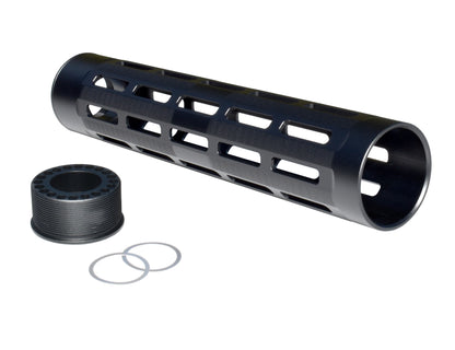 New!  Mid Length 10" Free Float Round Handguard with M-LOK Slots, .223 and 5.56 AR-15 M4. Large ID