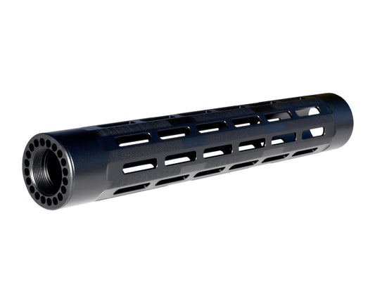 New!  Mid Length 12.5" Free Float Round Handguard with M-LOK Slots, .223 and 5.56 AR-15 M4. Large ID