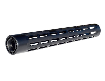 New!  Rifle Length 15" Free Float Round Handguard with M-LOK Slots, .223 and 5.56 AR-15 M4. Large ID