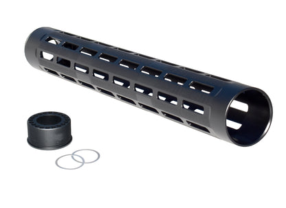 New!  Rifle Length 15" Free Float Round Handguard with M-LOK Slots, .223 and 5.56 AR-15 M4. Large ID