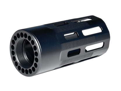 New!  Mini 4.2" Free Float Round Handguard with M-LOK Slots, .223 and 5.56 AR-15 M4. Large ID