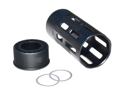 New!  Mini 4.2" Free Float Round Handguard with M-LOK Slots, .223 and 5.56 AR-15 M4. Large ID