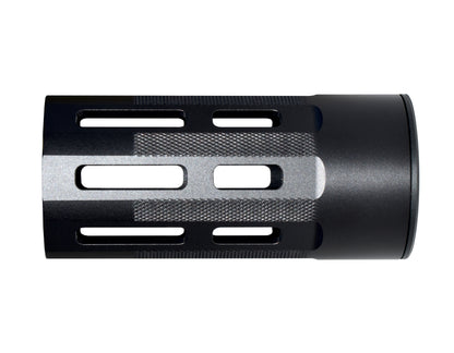 New!  Mini 4.2" Free Float Round Handguard with M-LOK Slots, .223 and 5.56 AR-15 M4. Large ID