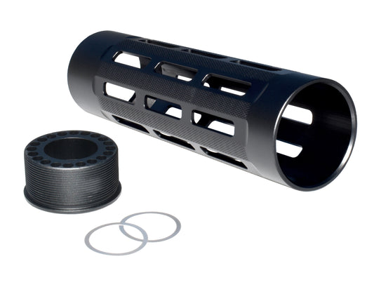 New!  Carbine Length 7" Free Float Round Handguard with M-LOK Slots, .223 and 5.56 AR-15 M4. Large ID