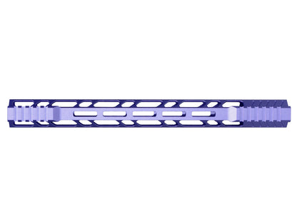 Super Slim 15" M-LOK Free Float Handguard for AR-15 223/5.56, Purple