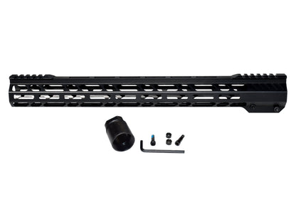Super Slim 17" M-LOK Free Float Handguard for AR-15 223/5.56
